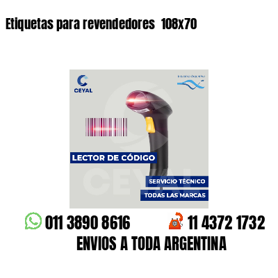 Etiquetas para revendedores  108x70
