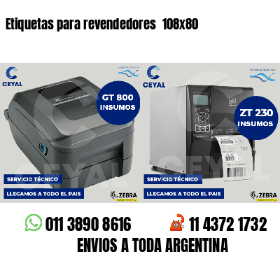 Etiquetas para revendedores  108x80