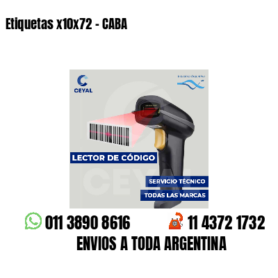 Etiquetas x10x72 - CABA
