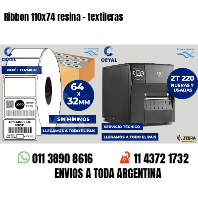 Ribbon 110x74 resina - textileras