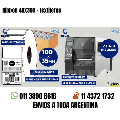 Ribbon 40x300 - textileras