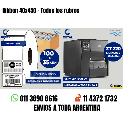 Ribbon 40x450 - Todos los rubros