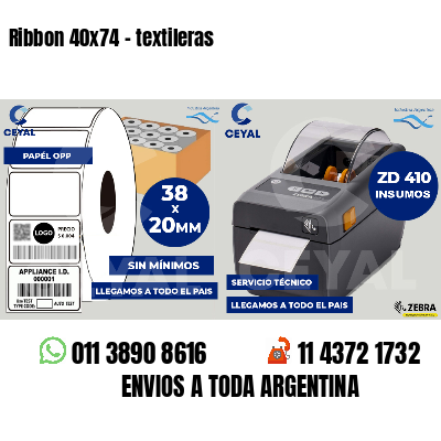Ribbon 40x74 - textileras