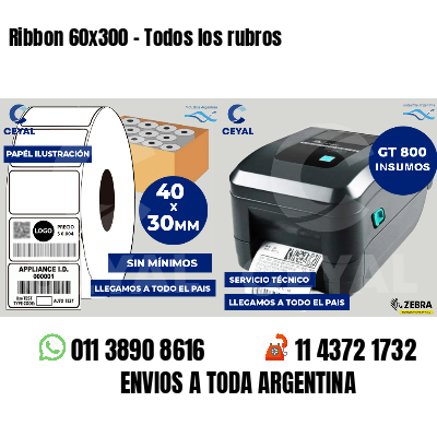 Ribbon 60x300 - Todos los rubros