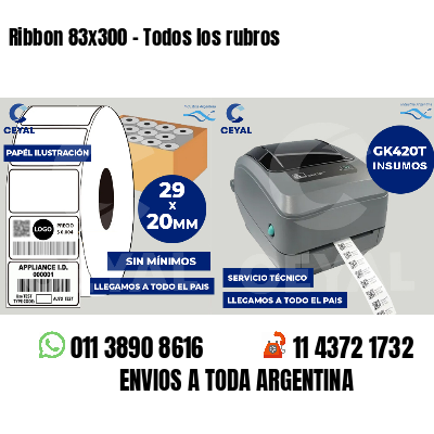 Ribbon 83x300 - Todos los rubros