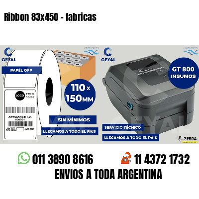 Ribbon 83x450 - fabricas