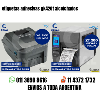 etiquetas adhesivas gk420t alcolchados