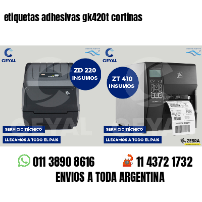 etiquetas adhesivas gk420t cortinas