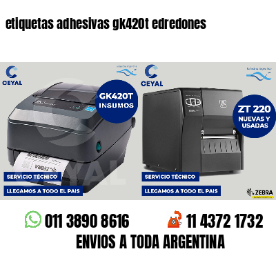 etiquetas adhesivas gk420t edredones