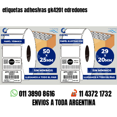 etiquetas adhesivas gk420t edredones
