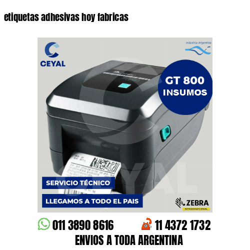 etiquetas adhesivas hoy fabricas
