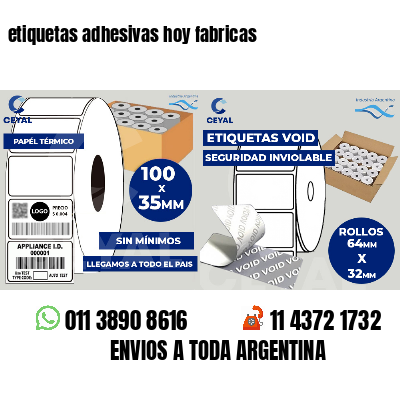 etiquetas adhesivas hoy fabricas