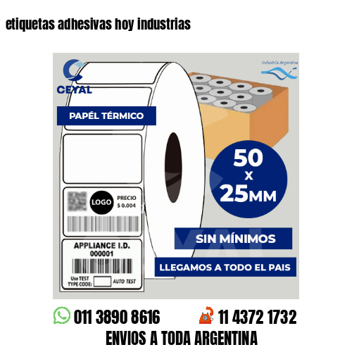 etiquetas adhesivas hoy industrias