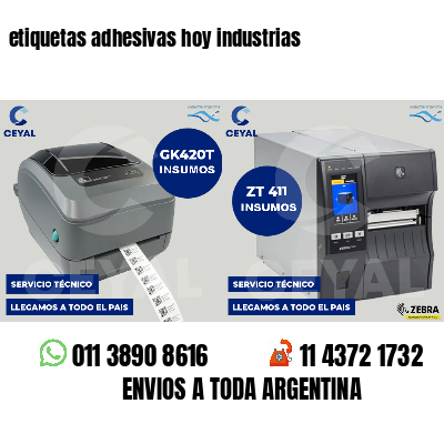 etiquetas adhesivas hoy industrias