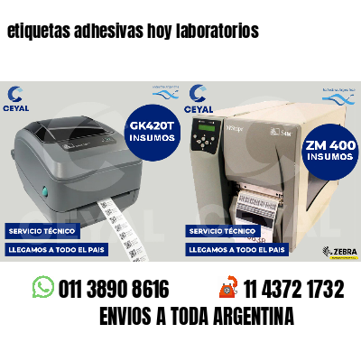 etiquetas adhesivas hoy laboratorios