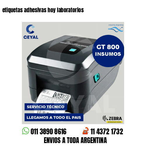 etiquetas adhesivas hoy laboratorios
