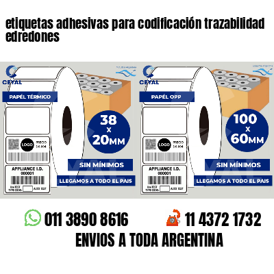 etiquetas adhesivas para codificación trazabilidad edredones