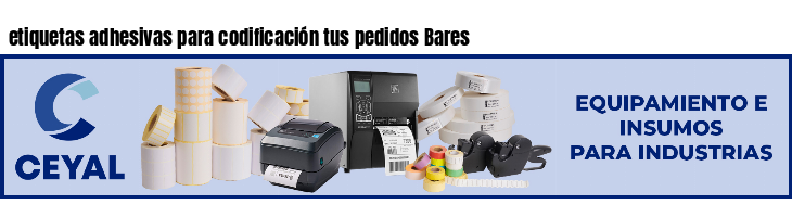 etiquetas adhesivas para codificación tus pedidos Bares