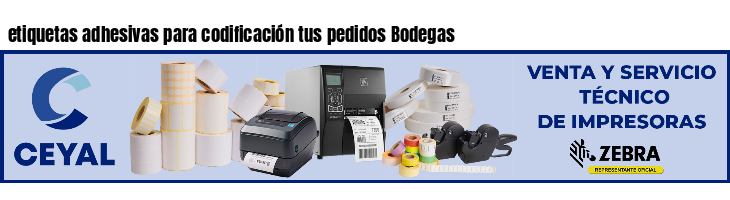 etiquetas adhesivas para codificación tus pedidos Bodegas