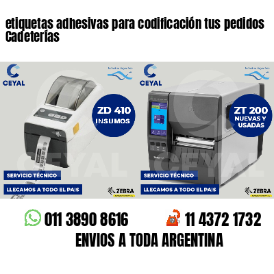 etiquetas adhesivas para codificación tus pedidos Cadeterías