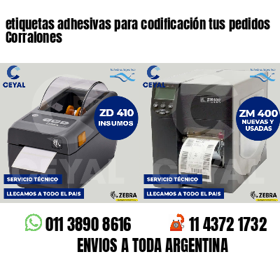 etiquetas adhesivas para codificación tus pedidos Corralones