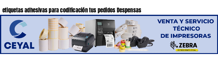 etiquetas adhesivas para codificación tus pedidos Despensas