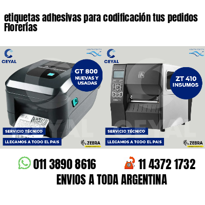 etiquetas adhesivas para codificación tus pedidos Florerías