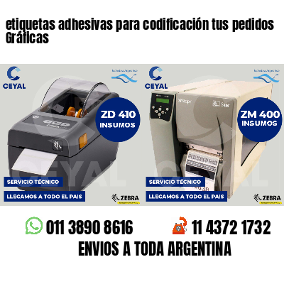 etiquetas adhesivas para codificación tus pedidos Gráficas