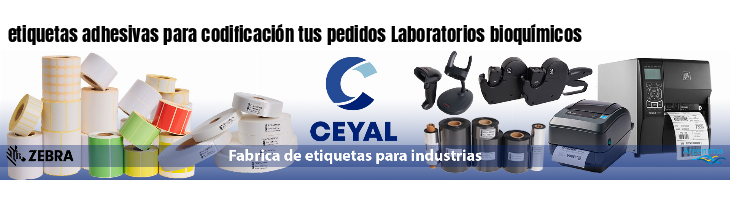 etiquetas adhesivas para codificación tus pedidos Laboratorios bioquímicos
