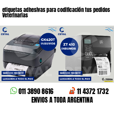 etiquetas adhesivas para codificación tus pedidos Veterinarias