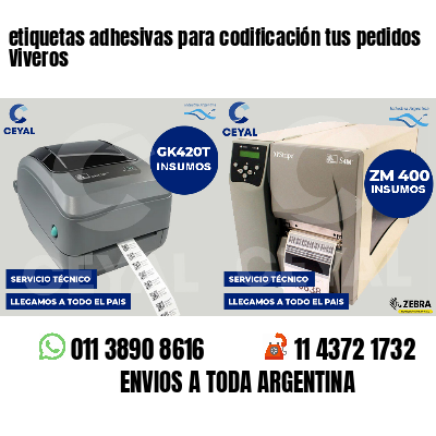 etiquetas adhesivas para codificación tus pedidos Viveros