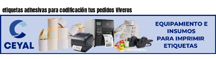 etiquetas adhesivas para codificación tus pedidos Viveros