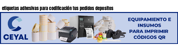etiquetas adhesivas para codificación tus pedidos depositos