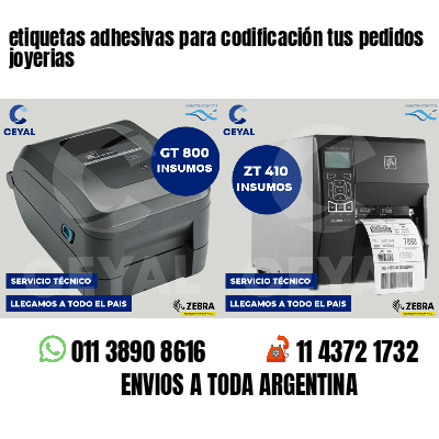 etiquetas adhesivas para codificación tus pedidos joyerias