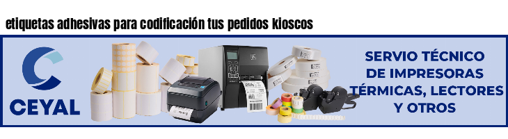 etiquetas adhesivas para codificación tus pedidos kioscos