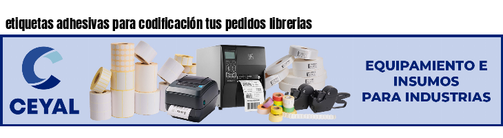 etiquetas adhesivas para codificación tus pedidos librerias