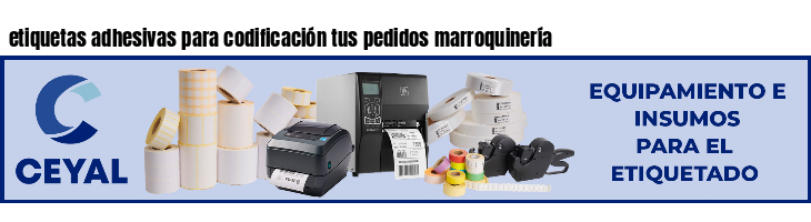 etiquetas adhesivas para codificación tus pedidos marroquinería