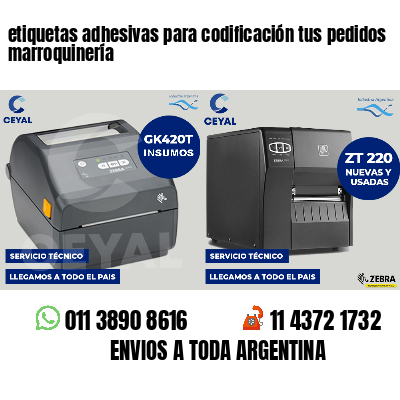 etiquetas adhesivas para codificación tus pedidos marroquinería
