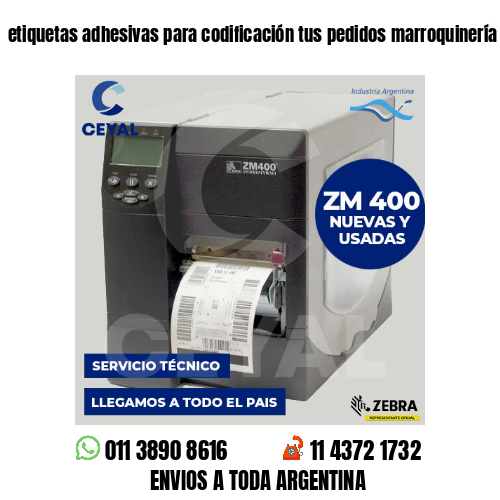 etiquetas adhesivas para codificación tus pedidos marroquinería