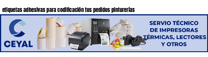 etiquetas adhesivas para codificación tus pedidos pinturerías