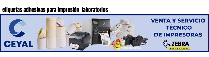 etiquetas adhesivas para impresión laboratorios