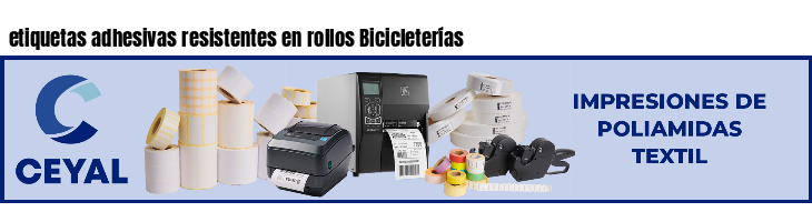 etiquetas adhesivas resistentes en rollos Bicicleterías