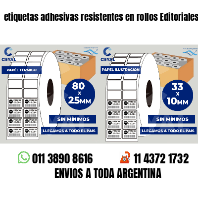 etiquetas adhesivas resistentes en rollos Editoriales