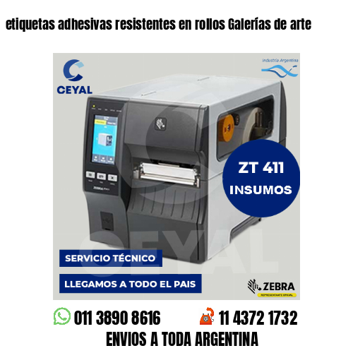 etiquetas adhesivas resistentes en rollos Galerías de arte
