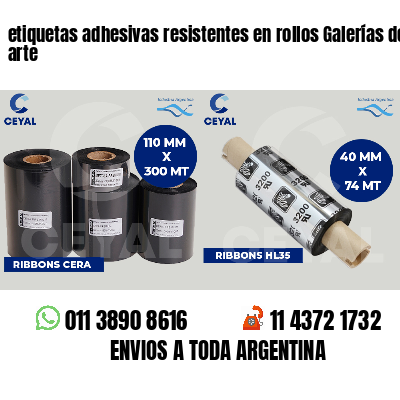 etiquetas adhesivas resistentes en rollos Galerías de arte