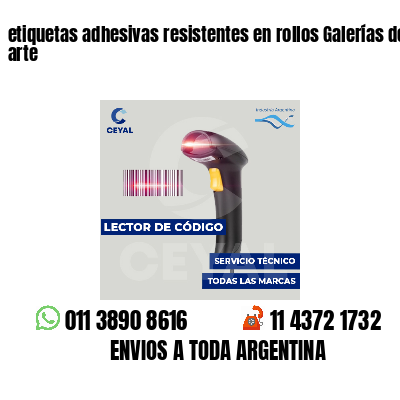 etiquetas adhesivas resistentes en rollos Galerías de arte