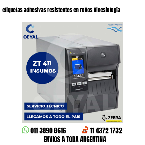 etiquetas adhesivas resistentes en rollos Kinesiología
