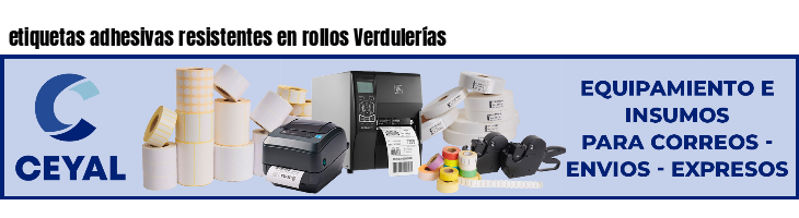 etiquetas adhesivas resistentes en rollos Verdulerías