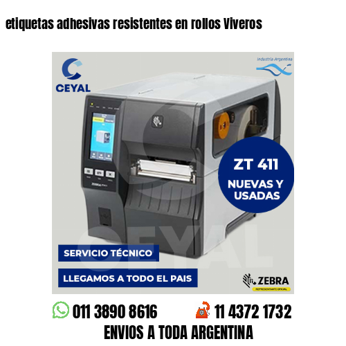 etiquetas adhesivas resistentes en rollos Viveros