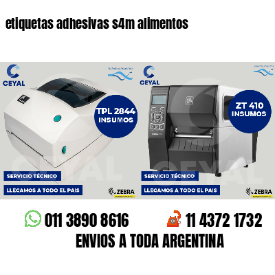 etiquetas adhesivas s4m alimentos
